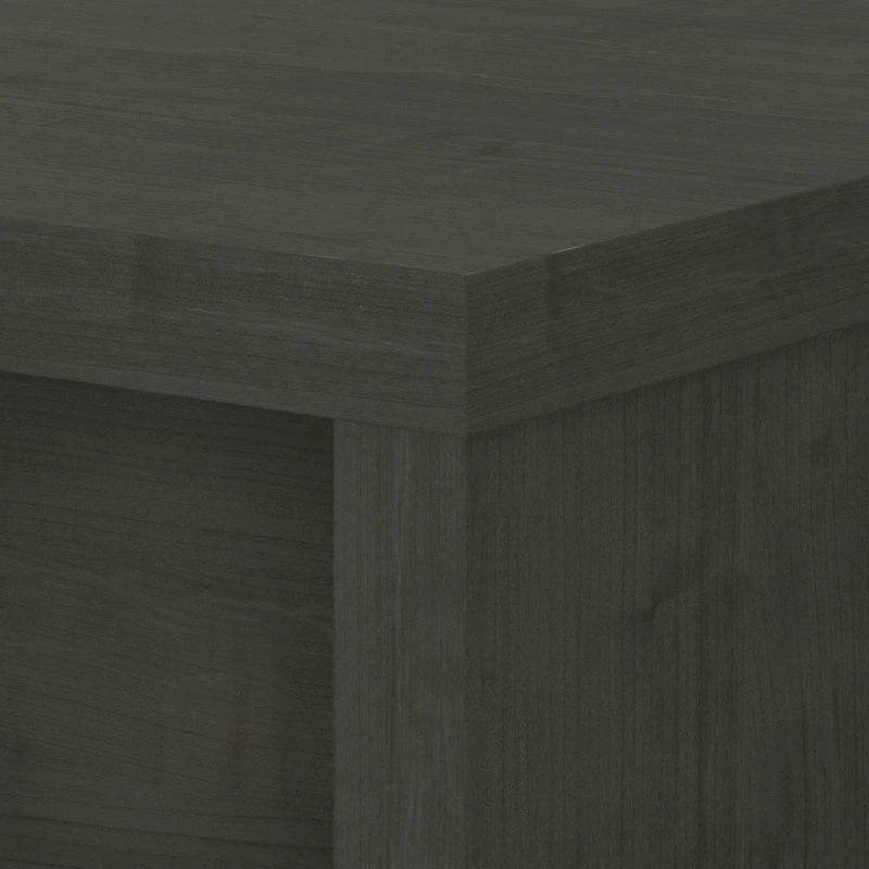 60-Inch Bow Front White Office Desk with Laminate Surface