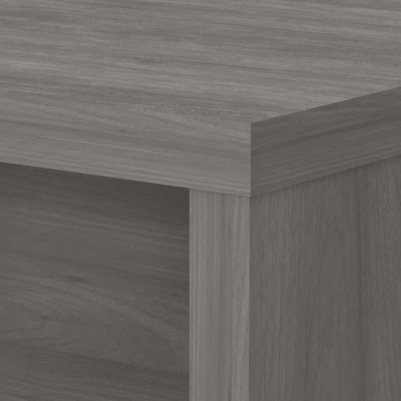 60-Inch Bow Front White Office Desk with Laminate Surface