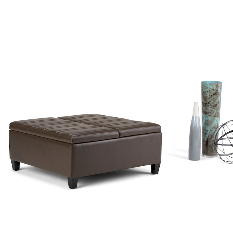 36 inch Wide Contemporary Square Table Ottoman