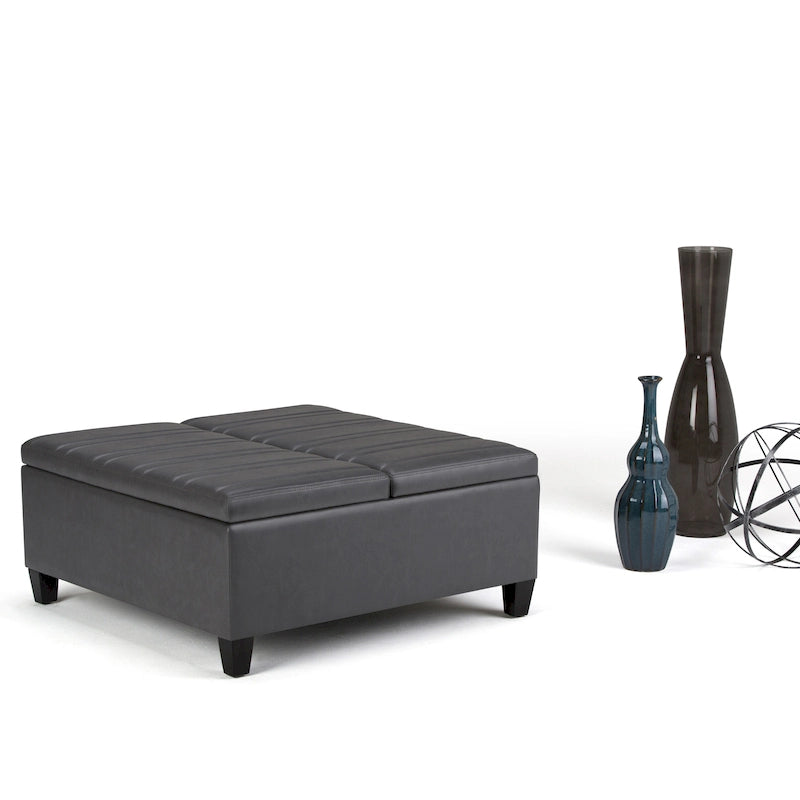 36 inch Wide Contemporary Square Table Ottoman