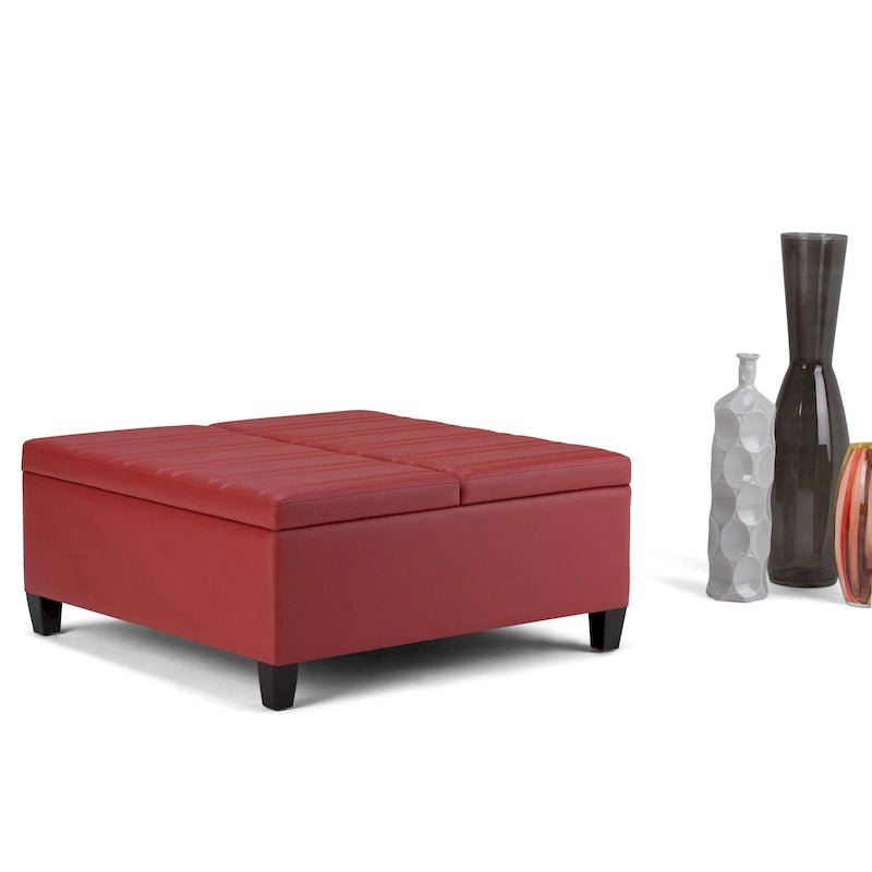 36 inch Wide Contemporary Square Table Ottoman