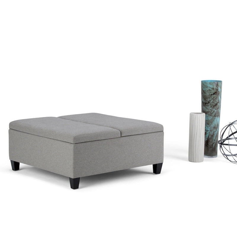 36 inch Wide Contemporary Square Table Ottoman