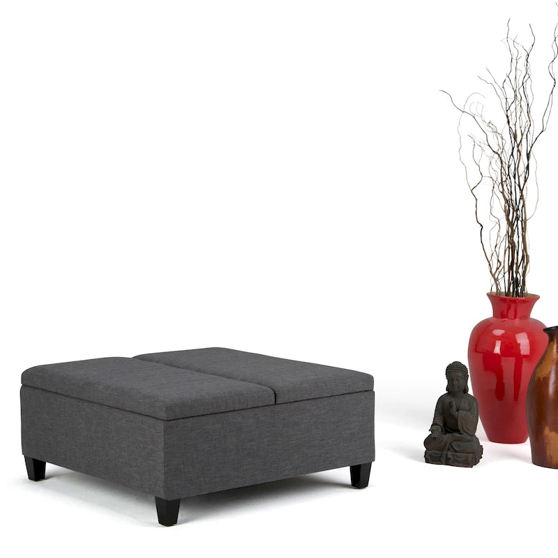 36 inch Wide Contemporary Square Table Ottoman