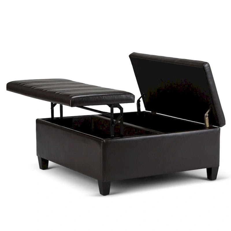 36 inch Wide Contemporary Square Table Ottoman