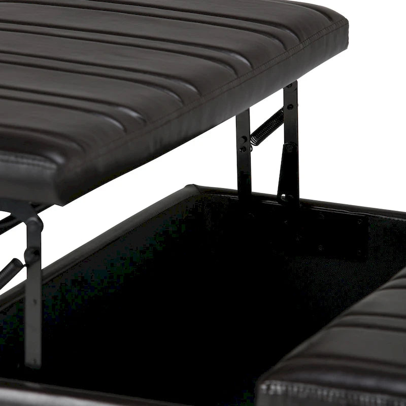 36 inch Wide Contemporary Square Table Ottoman