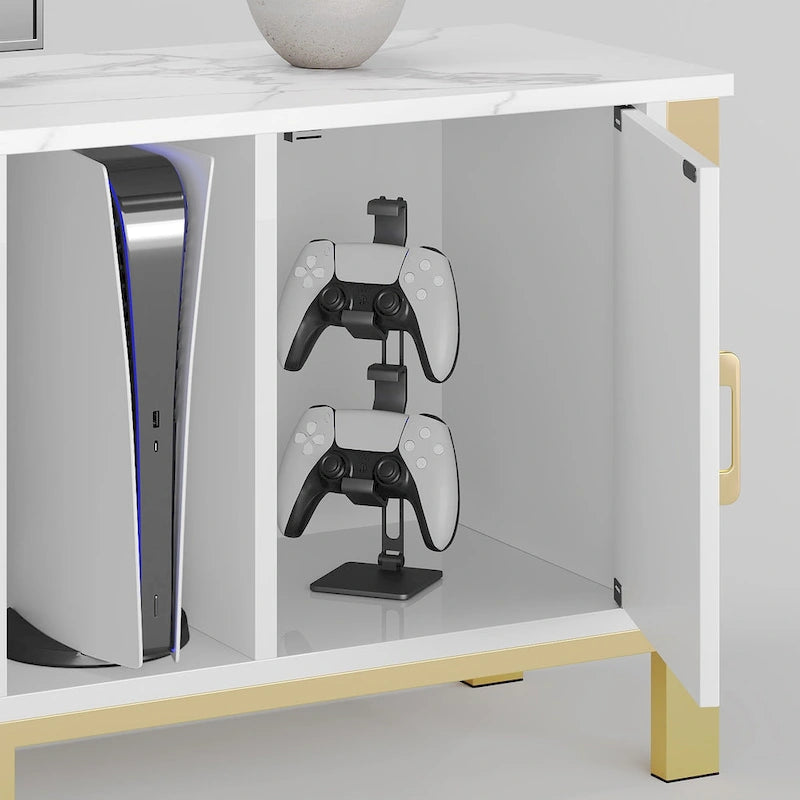 80-Inch LED TV Stand with 2 Drawers and RGB Lighting