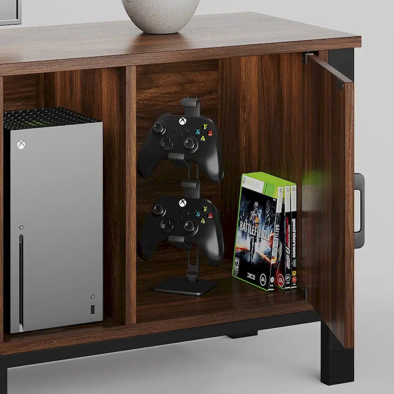 80-Inch LED TV Stand with 2 Drawers and RGB Lighting