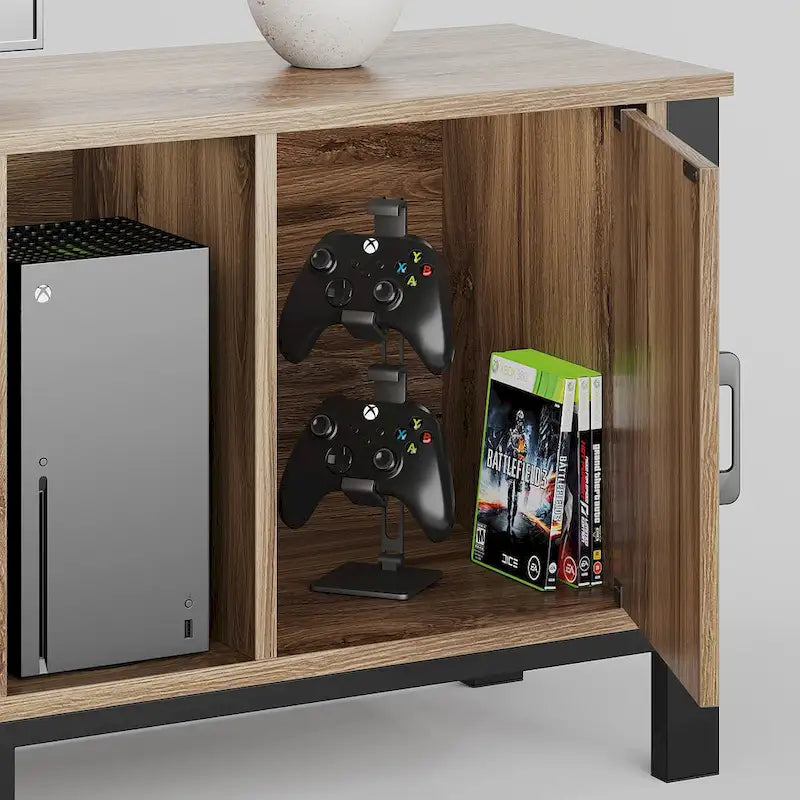 80-Inch LED TV Stand with 2 Drawers and RGB Lighting
