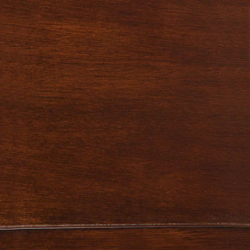 Dark Brown Solid Wood Sofa Table with Bottom Shelf