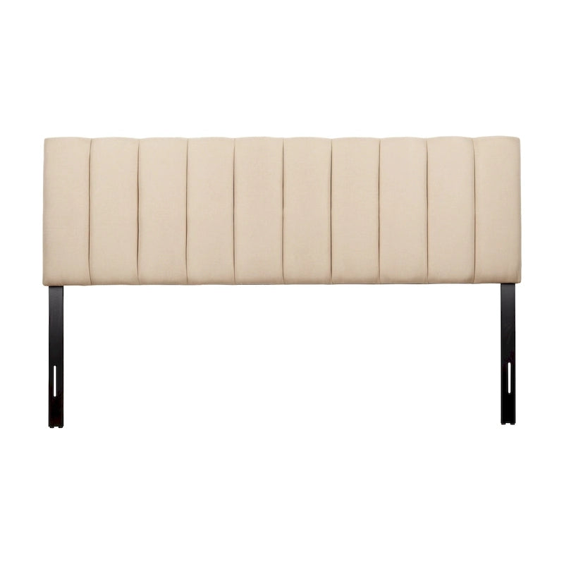 King Size Velvet Tufted Headboard with Adjustable Legs