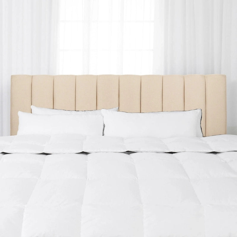 King Size Velvet Tufted Headboard with Adjustable Legs