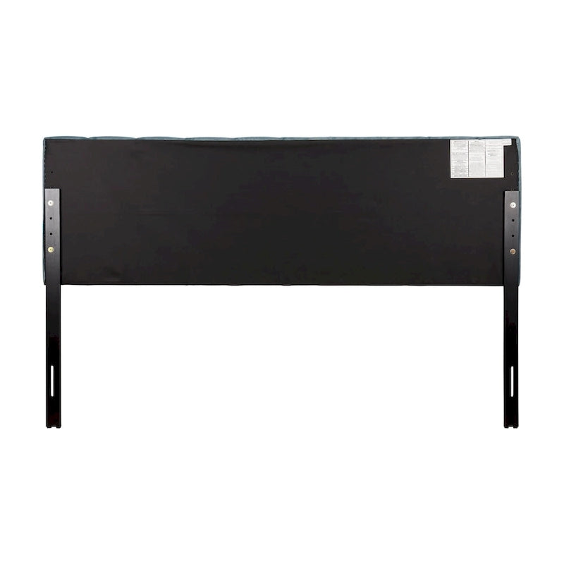 King Size Velvet Tufted Headboard with Adjustable Legs