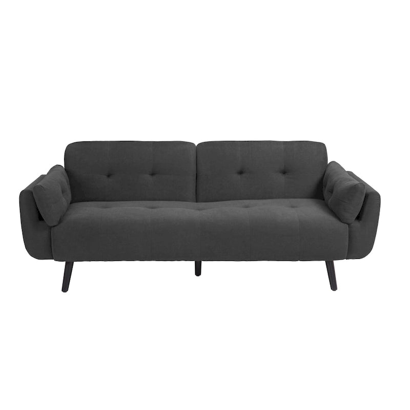 Convertible Futon Sofa Bed with Adjustable Reclining Back