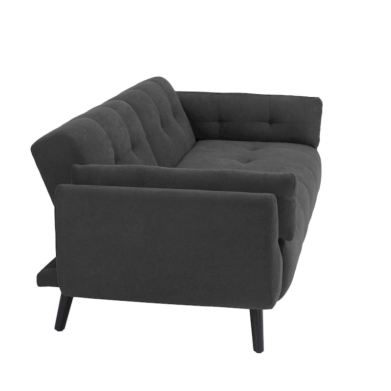 Convertible Futon Sofa Bed with Adjustable Reclining Back