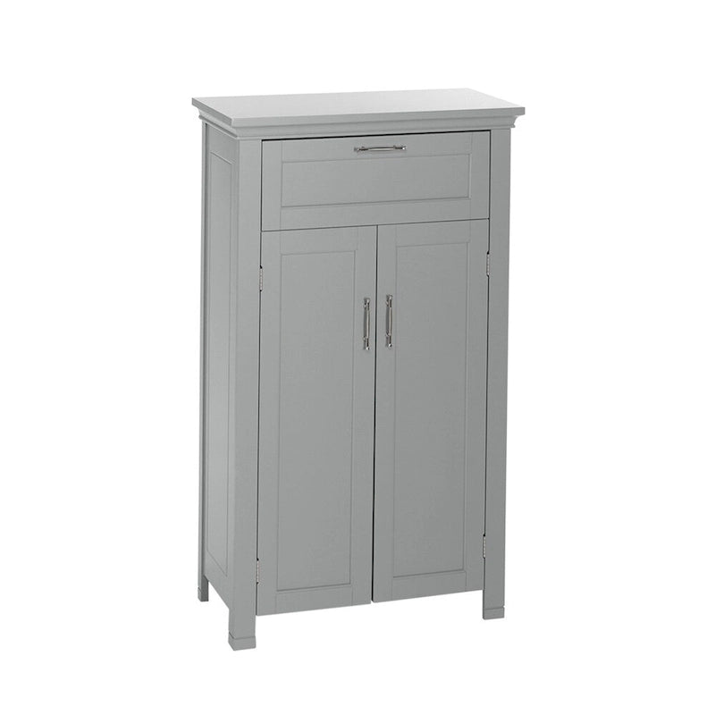 Two-Door Bathroom Storage Cabinet with Drawer and Adjustable Shelf